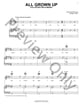 All Grown Up piano sheet music cover